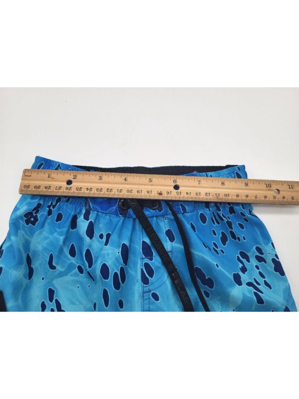 Pelagic Kid Boys Small 2/3 Sharksin Blue Dorado Fishing Swim Trunks Boardshorts - Picture 4 of 5